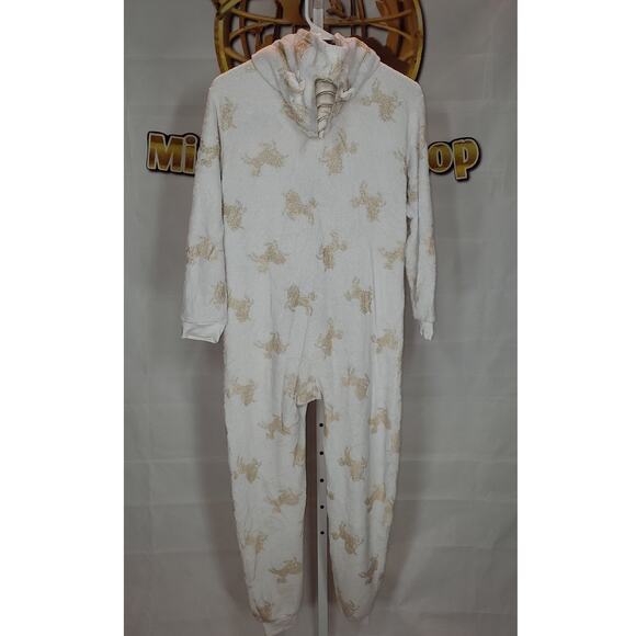 Children’s Place Unicorn Fleece Onesie Hoodie XL 14 - Picture 4 of 6